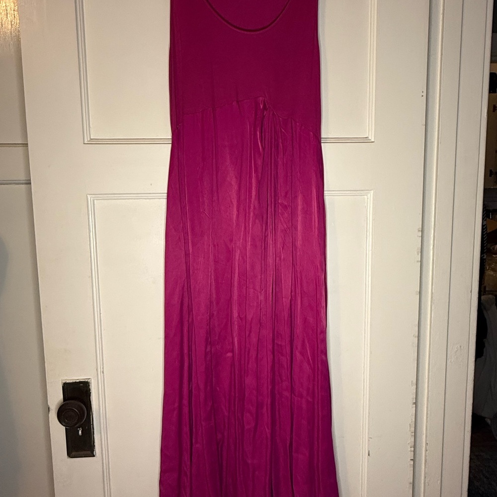 Anthropologie Fuchsia Maxi Dress